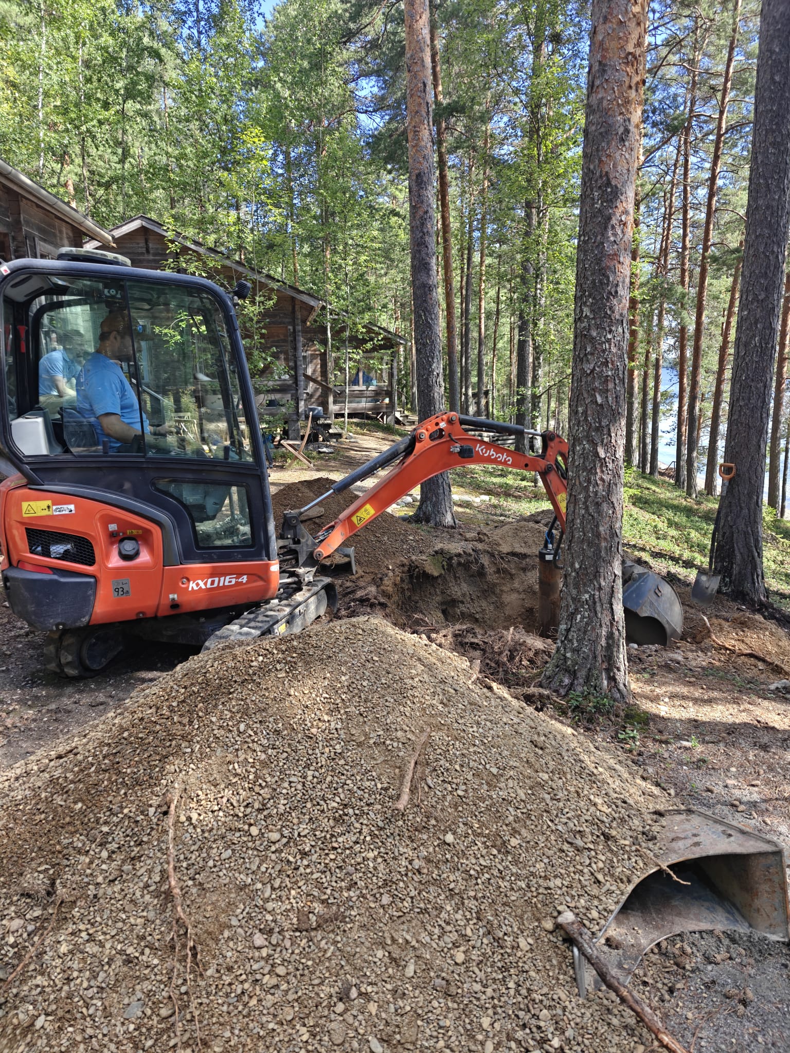 Porakaivon kaivuutyöt